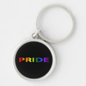 Rainboogkleurig Pride Word Sleutelhanger (Voorkant)