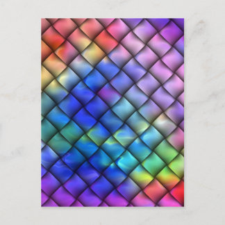 Rainboogkleurmandje Weave Briefkaart