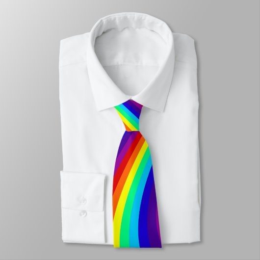 Rainboogkleurpalet, gestreept kleurig patroon 2 stropdas (Gebonden)