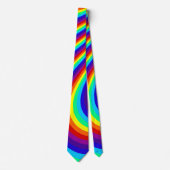 Rainboogkleurpalet, gestreept kleurig patroon 2 stropdas (Voorkant)