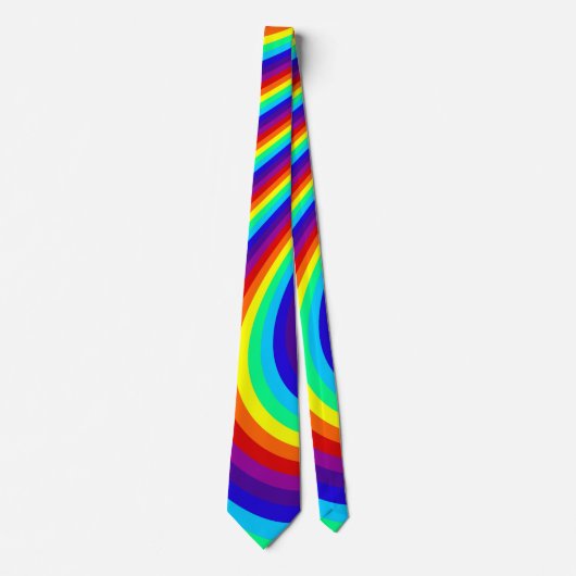 Rainboogkleurpalet, gestreept kleurig patroon 2 stropdas (Voorkant)