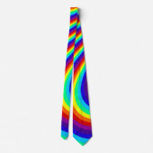 Rainboogkleurpalet, gestreept kleurig patroon 2 stropdas (Achterkant)