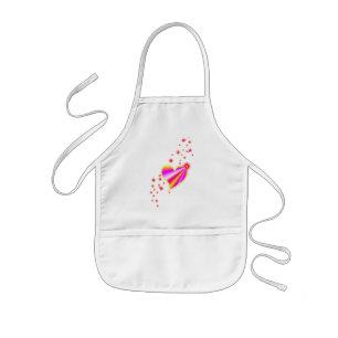 Rainboogkunst met sterren kinder schort