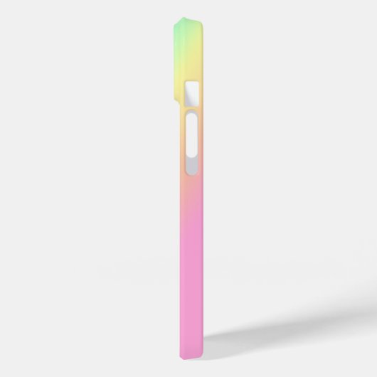 Rainbooglentespastels in gradiëntstrips Case-Mate iPhone case (Achterkant / Links)