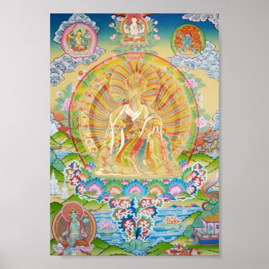 Rainbooglichaam Padmasambhava Poster (Voorkant)