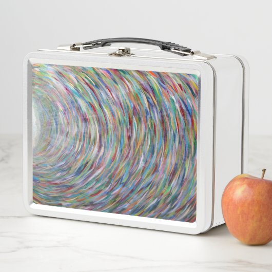 Rainbooglichtretro Metaal Lunchbox (In situ)