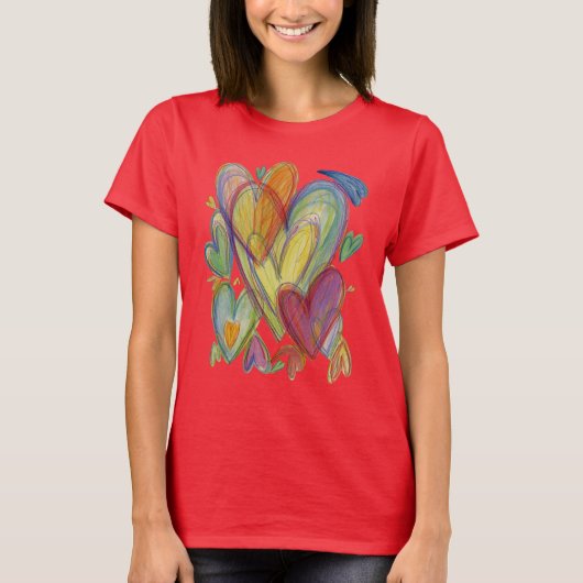Rainboogliefhebbers Kunst Aangepaste Shirten T-shirt (Voorkant)