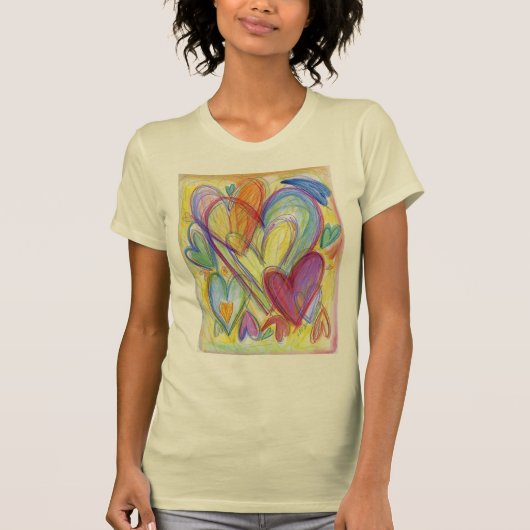 Rainboogliefhebbers Kunst aangepaste T-shirt (Voorkant)