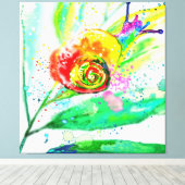 Rainboognageldoek afdrukken - schilderen (Insitu (Houten vloer))