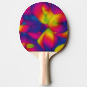 Rainboogontwerp blauw binnen tafeltennisbatje