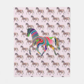 Rainboogpaard - patroon - fleece deken (Voorkant)