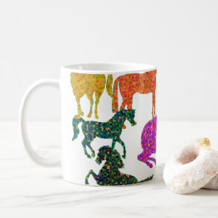 Rainboogpaarden - "Dotty about Horses!" Koffiemok