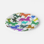 Rainboogpaarden - "Dotty about Horses!" Papieren Bordje (Gekanteld)