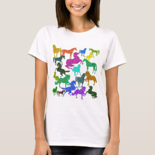 Rainboogpaarden - "Dotty about Horses!" T-shirt