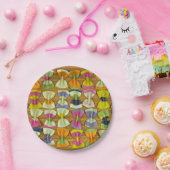 Rainboogpastapatroon Papieren Bordje (Feest)