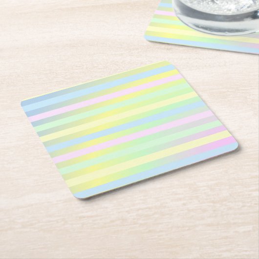 Rainboogpastelkleuren onderzetter (Schuin)