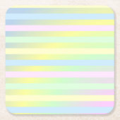 Rainboogpastelkleuren onderzetter (Voorkant)