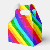Rainboogpatroon abstract bedankdoosjes (Voorkant Zijde)