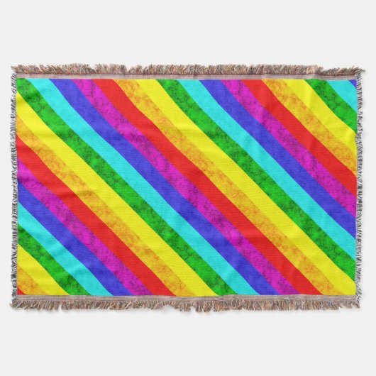 Rainboogpatroon abstract deken (Voorkant)