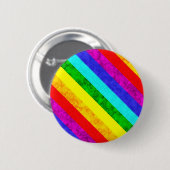 Rainboogpatroon abstract ronde button 5,7 cm (Voorkant /achterkant)