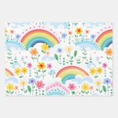Rainboogpatroon Inpakpapier Vel (Voorkant)