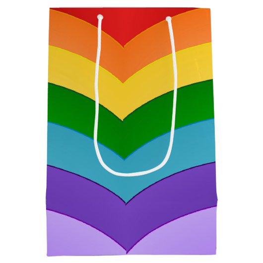 Rainboogpatroon Medium Cadeauzakje (Achterkant)