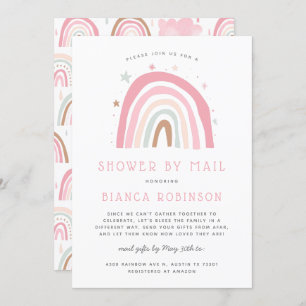 Rainboogschoen per Baby shower Kaart