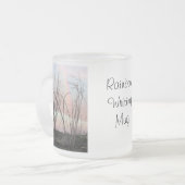 Rainboogschrijvende Mok met regenbogen (Voorkant links)