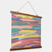 Rainboogspectrum Abstract Hangend Wandkleed (Gebogen)