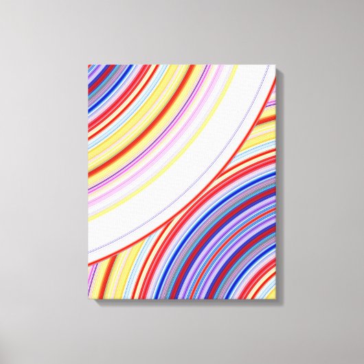 Rainboogsphere Abstract Canvas Afdruk (Voorkant)