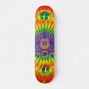 Rainboogspiraal / fractaal ontwerp: Aangepast skat Skateboard