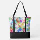 Rainboogstarbursts canvas tas (Achterkant)