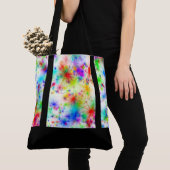 Rainboogstarbursts canvas tas (Dichtbij)