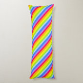 Rainboogstreep helder langwerpige kussen (Achterkant (Verticaal))