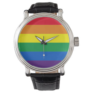 Rainboogstrepen kleuren Lgbt gay flag Horloge