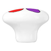 Rainboogventilator keramische knop (Zijkant)