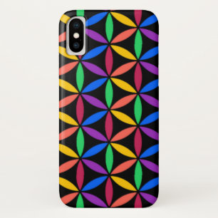 Rainboogventilator van het levenspatroon iPhone x hoesje