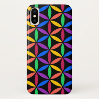 Rainboogventilator van het levenspatroon iPhone x hoesje