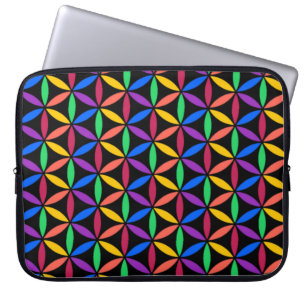 Rainboogventilator van het levenspatroon laptop sleeve