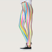 Rainboogverticale strips Kleurrijke Leggings (Links)