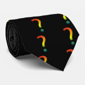 Rainboogvraagteken Stropdas (Opgerold)