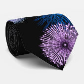 Rainboogvuurwerk vieren Pride Maand Stropdas (Opgerold)