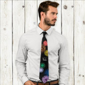 Rainboogvuurwerk vieren Pride Maand Stropdas