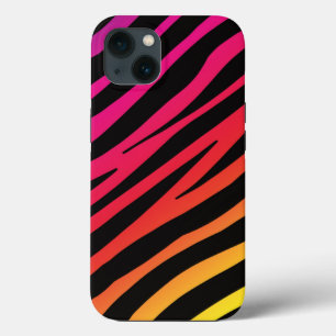 Rainboogzebraafdrukken iPhone 13 Hoesje