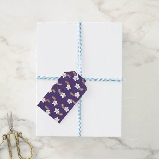 Rainboostribbanden Gift Labels Cadeaulabel (Met Touw)