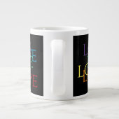 RAINBOUR LOVE II Big White Mug (Dos)