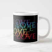 RAINBOUR LOVE II Big White Mug (Droite)