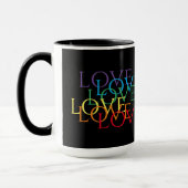RAINBOUR LOVE II Tall Black Combo Mug (Gauche)