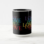 RAINBOUR LOVE II Tall Black Combo Mug (Centre)