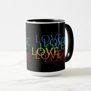 RAINBOUR LOVE II Tall Black Combo Mug